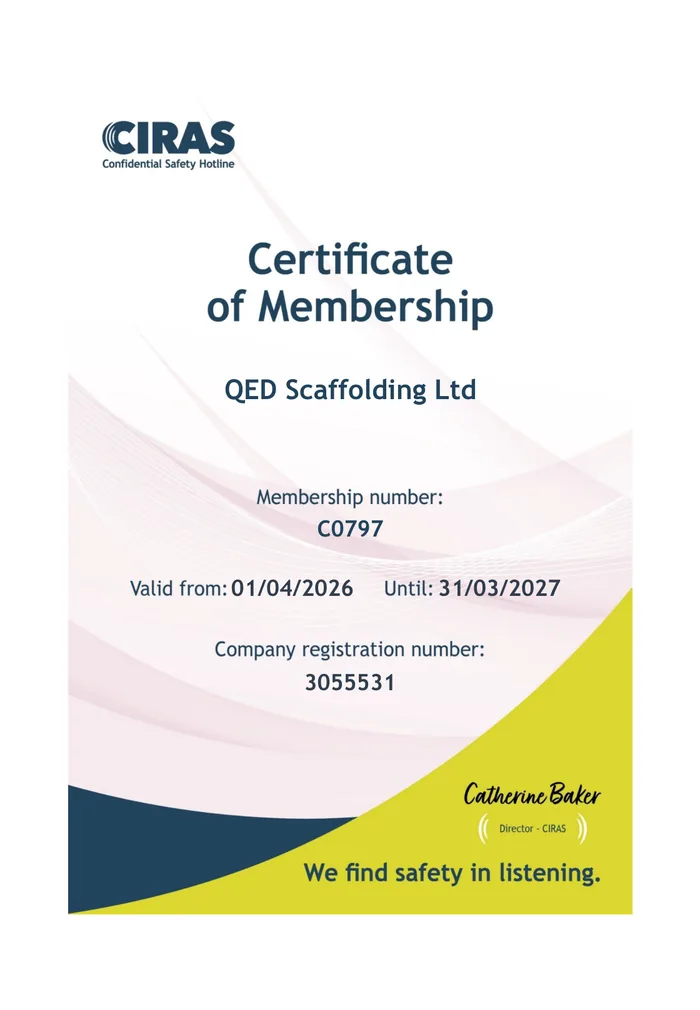 CIRAS certificate of membership